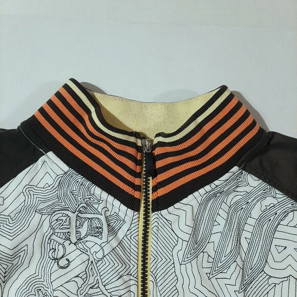 Rare Artful Dodger Jacket size XL Fighting Irons embroidered line art Y2K 00s - Picture 5 of 12